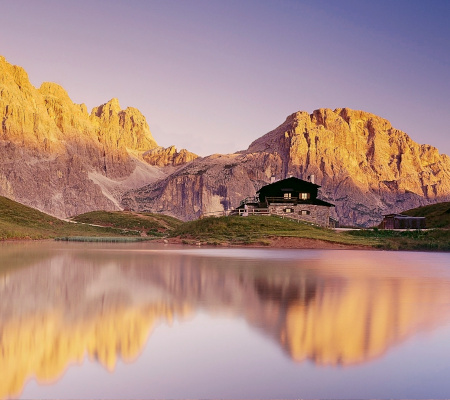 One night at the rifugio in the heart of the Dolomites