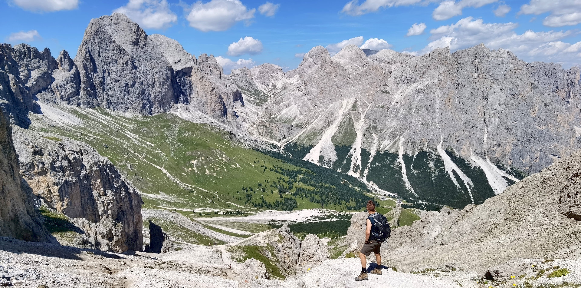 Il primo giorno di trekking è già 100% Dolomiti!
