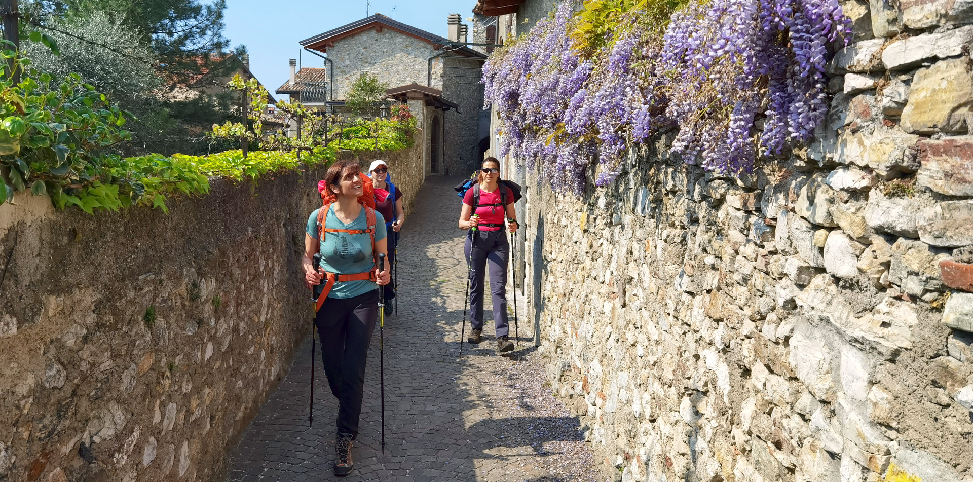 Among flowery alleys and mountain trails