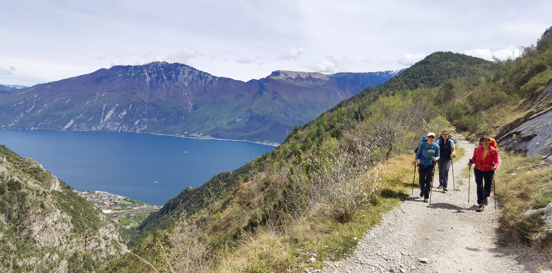High-altitude trails overlooking the lake